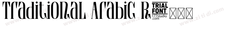 Traditional Arabic R字体转换